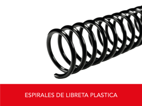 Espirales de libreta plstica
